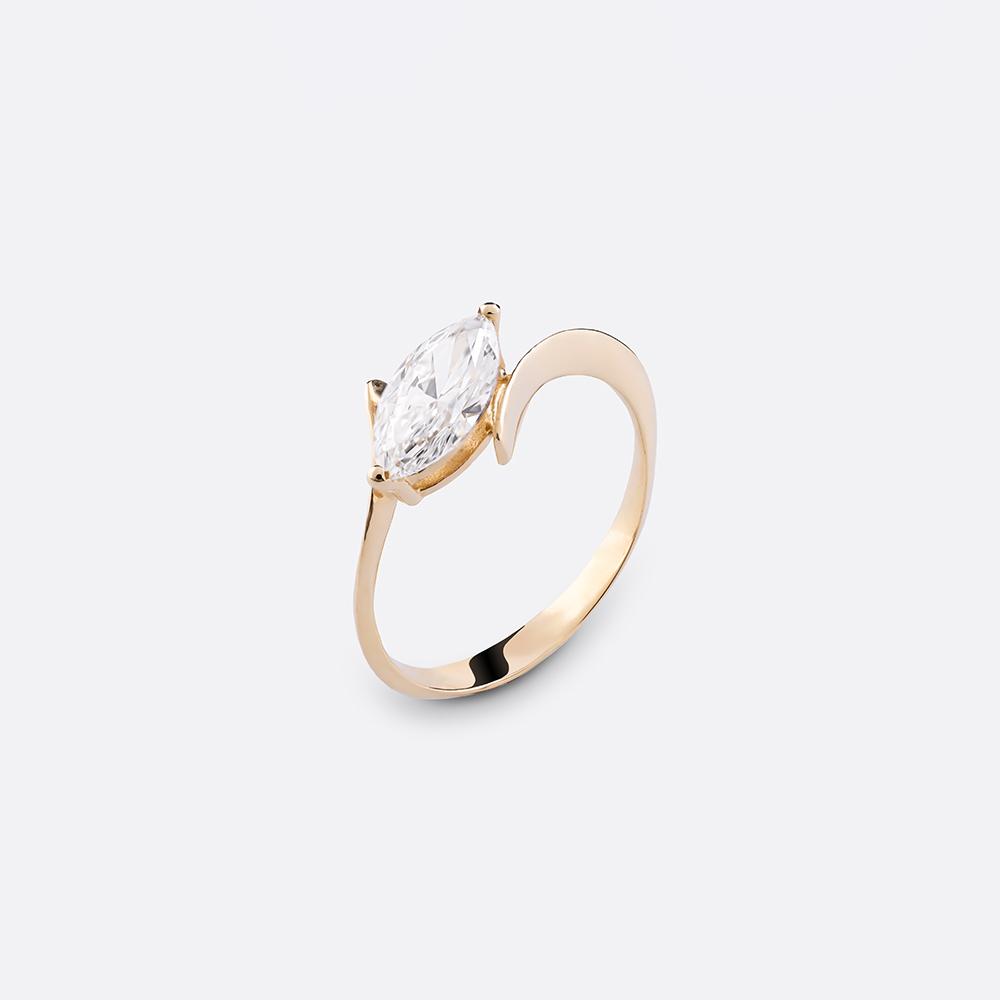 Marquise Diamond Ring 18K Yellow Gold | 1.06 CT